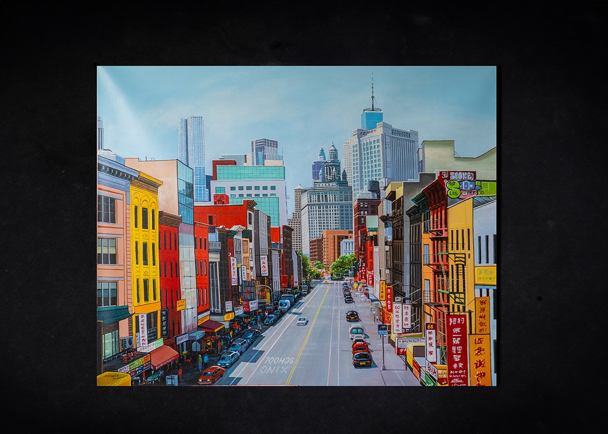 City Ordinance, Dallas — cityscape painting by Kushal Bastakoti