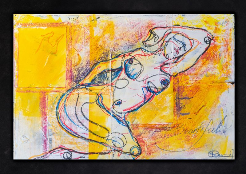 Beauty of Women, Rani — figurative painting by Kushal Bastakoti